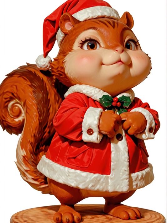 Squirrel | Seasonal Holiday Diamond Painting Event Kit, 30x40cm